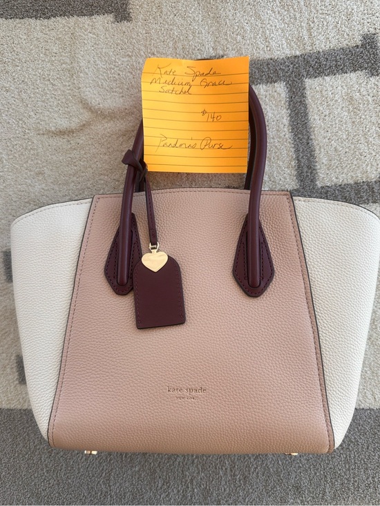 kate spade Handbags - kate spade Two-Tone Pebbled Leather medium grace satchel